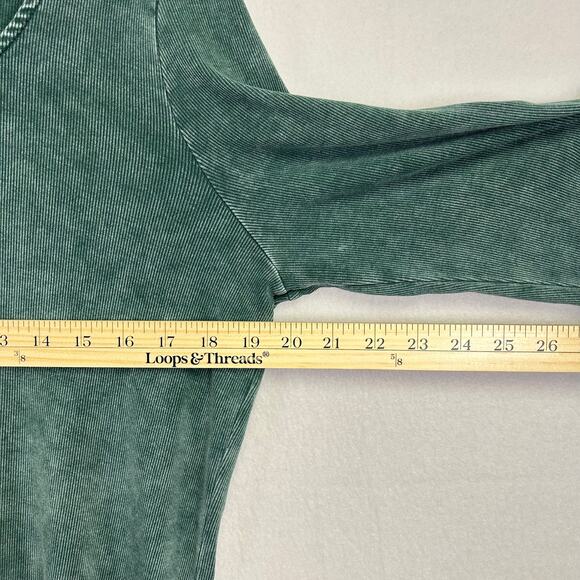 Torrids Green Long Sleeve Lace Detail Top - Size 2 XXL Plus Size Casual‎ Basic - Picture 9 of 10